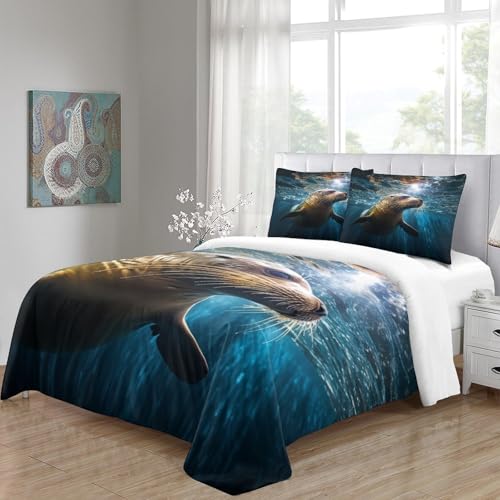 Parure de lit super king size microfibre hypoallergénique Walrus
