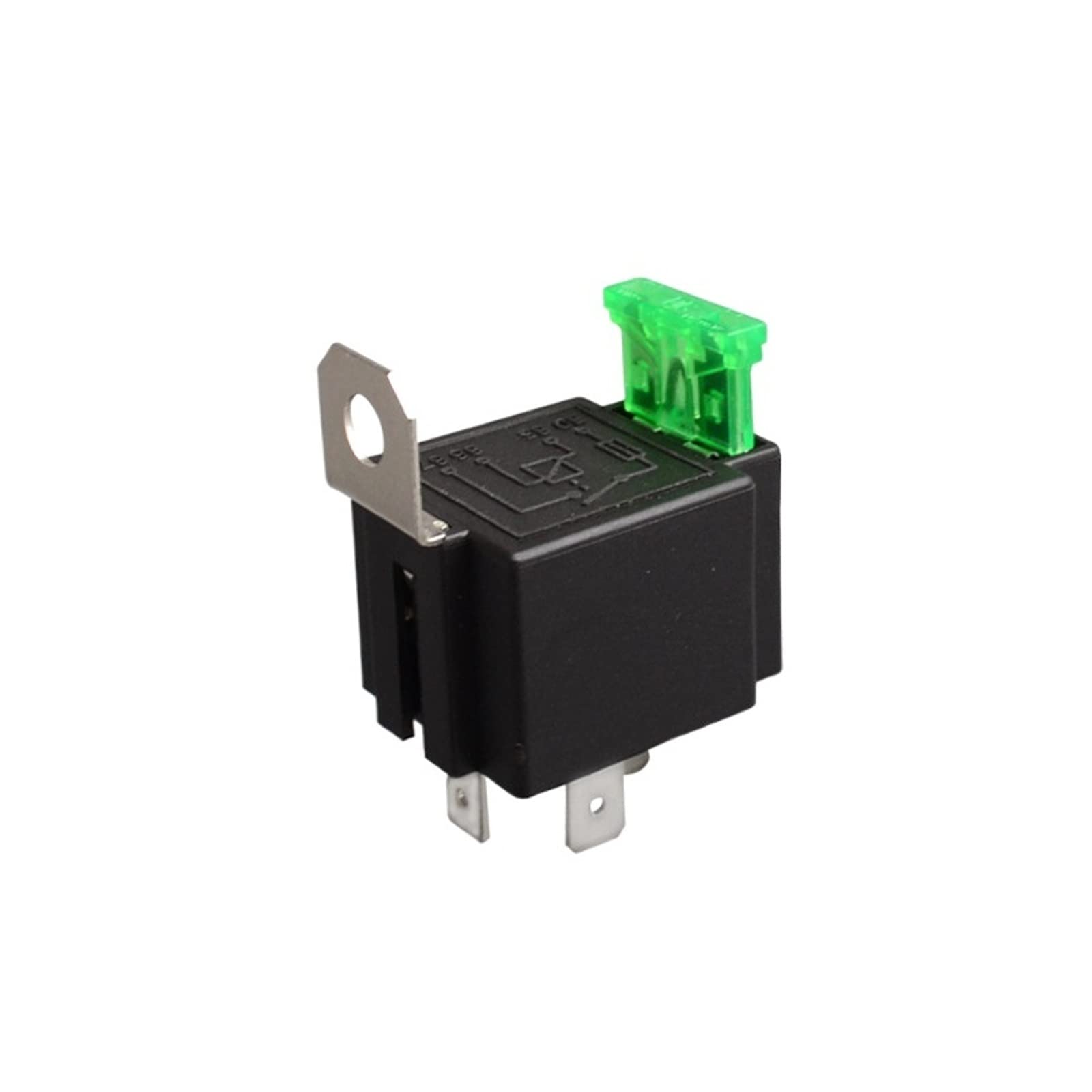 Relais automobile 12V 30A avec fusible amovible et support étanche de fixation