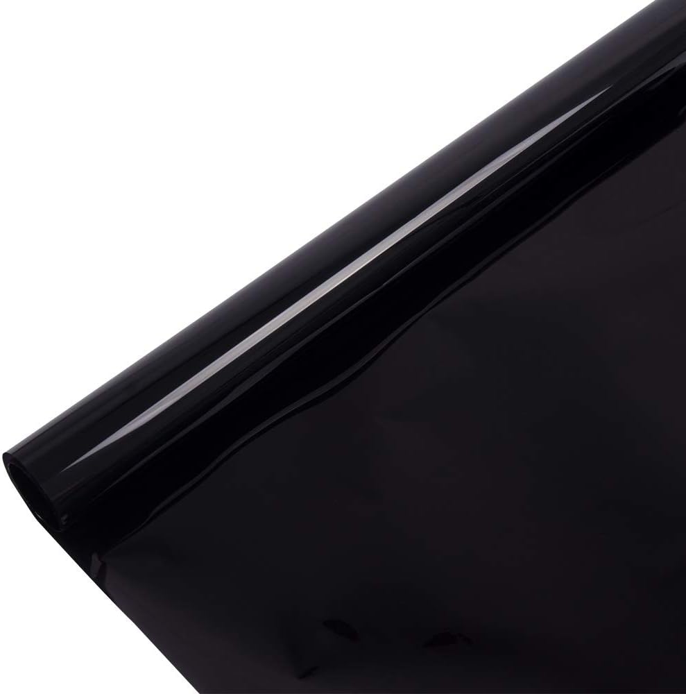 Dark Black Window Film 5% VLT 100% UV Proof Nano Ceramic Tint Car Side Window Foils Solar Protection Tint 1.52x 10 m/60 x33ft Blockout IR UR for Comfortable Inside Space