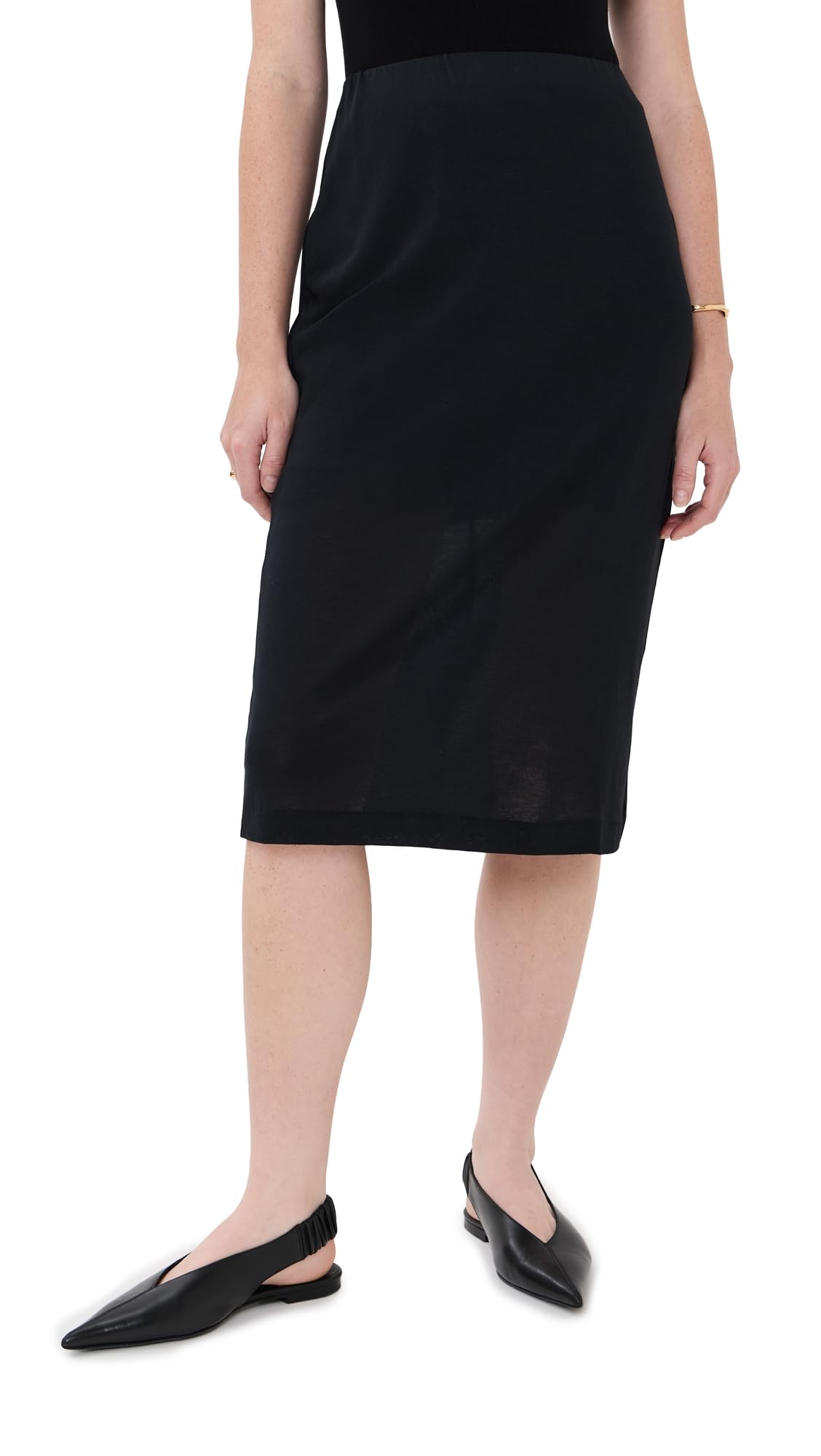 Womens Moon Sheer Cotton Crepe Skirt