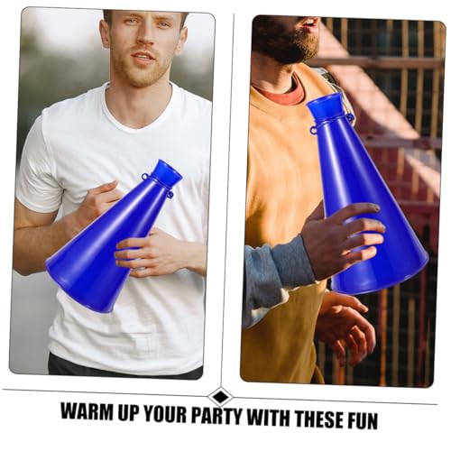 Skisuno BXY0350HX19Y0F9AKDYS 4Pcs Cheering Horn Sports Game Megaphone Sports Party Favors Cheerleading Megaphones Sports Match Megaphone Noisemaker Toys Party Favor The Toddler Football Microphone Plastic thumb #7