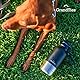 GrandTies Isolierte tragbare Hundewasserflasche mit 2 abnehmbaren Hundenapfspender, auslaufsicherer Hundefutter-Reisebehälter, Hundezubehör für Spaziergänge, Wandern, Camping (950 mL, Mattschwarz)