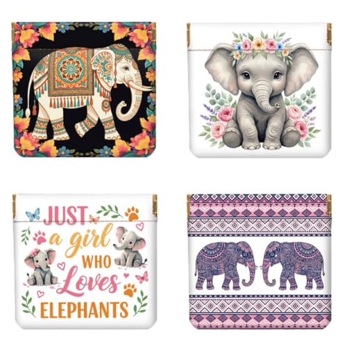 Porte-monnaie cuir femme Peacoblue : le lot de 4 cadeaux parfaits avec éléphant
