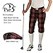 Golf Knickers Outfit - Stewart Collection - Matching Golf Cap and Over-The-Calf Socks: Ladies 'Par 5' - Black Stewart - 14