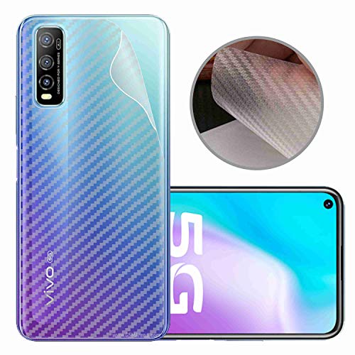 Image of Compatible with Vivo Y70S Back Screen Protective Film Carbon Fiber Skin Transparent Screen Guard Sticker