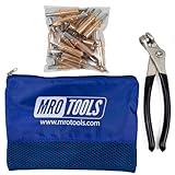 25 1/8 Standard Cleco Sheet Metal Fasteners + Cleco Pliers w/Carry Bag (K1S25-1/8)