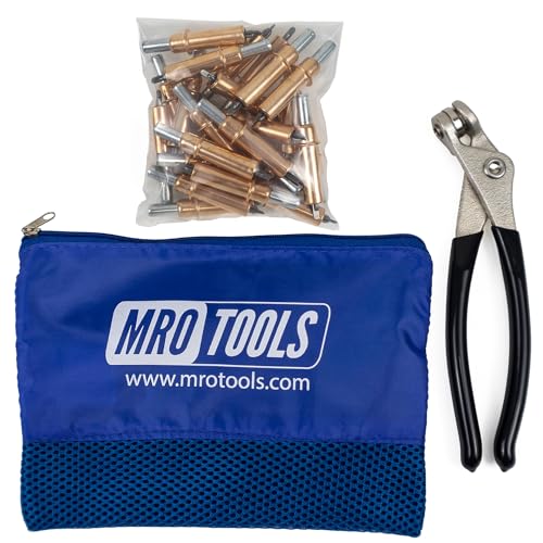 25 1/8 Standard Cleco Sheet Metal Fasteners + Cleco Pliers w/Carry Bag (K1S25-1/8)