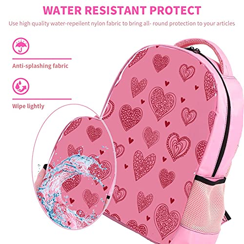 Sac à dos enfants singe rose CP-CM2 grand format multicouche - 4