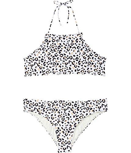 O'NEILL Girl's Leopard High Neck Halter Set (Little Kids/Big Kids)