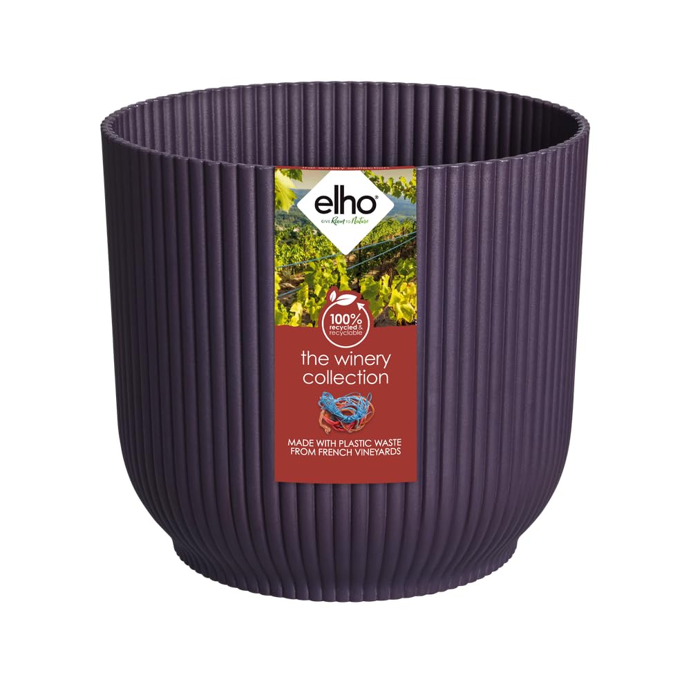elho The Winery Collection 16cm Flower Pot - Deep Purple