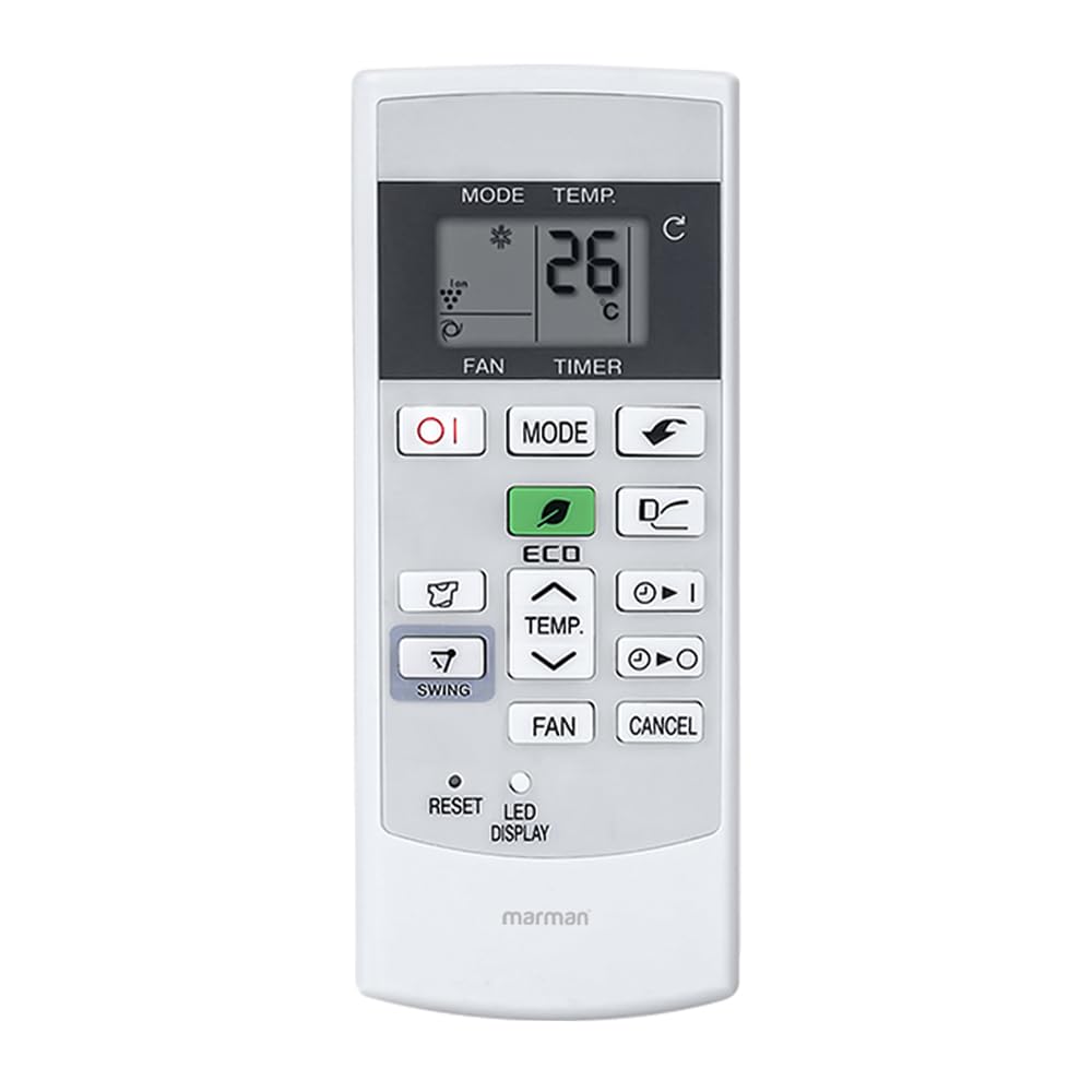 marman® Compatible with Sharp AC Remote Original Model 156 Suitable for 1 | 1.5 | 2 Ton Split or Window Air Conditioner - Match Remote Keys Exactly to Replicate Genuine Remote Function-picture-14