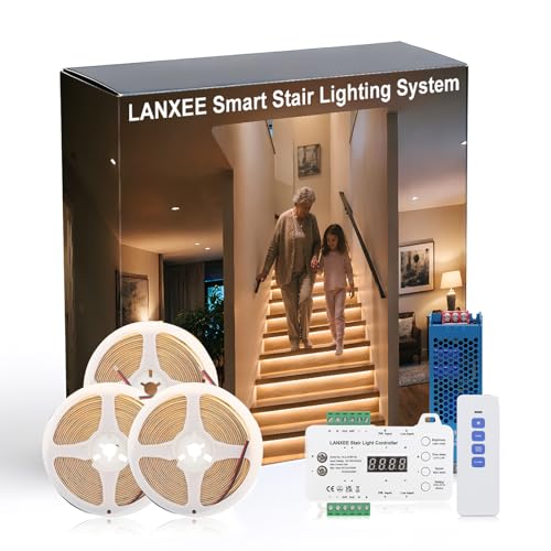 Wireless Motion Sensor Stair Light with Remote