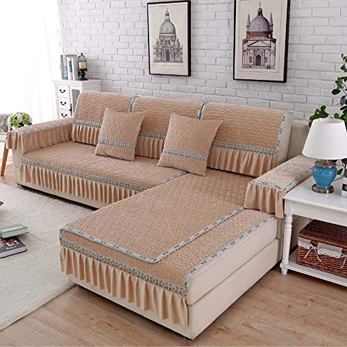 Housse de canapé universel en tissu cristal moderne 100x180cm