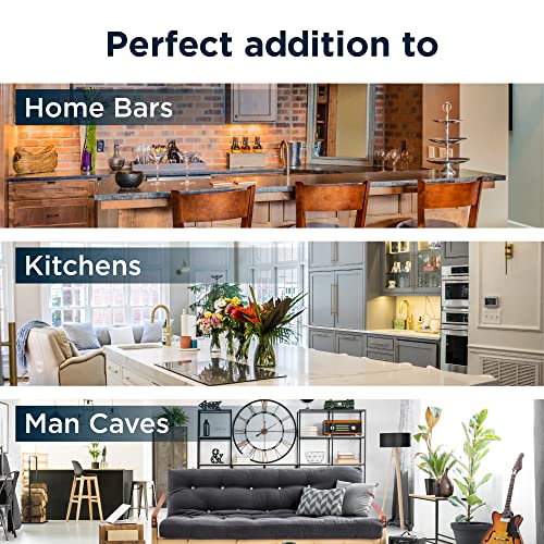 Commercial Cool Beer Kegerator, 6.1 Cu. Ft. Extra Large Capacity Beer Machine with 2-Shelf Fridge on Fridge.com