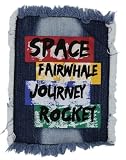 Space Fairwhale Journey Rocket Jean Patch