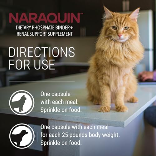 Nutramax Laboratories NARAQUIN™ Dietary Phosphate Binder + Renal Support Supplement for Cats & Dogs,60 Count (Pack of 2) - image 7