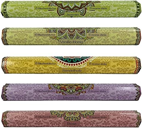 Amazon.de: Räucherstäbchen Geschenkbox · 75 STK.Räucherstäbchen 25cm im ...