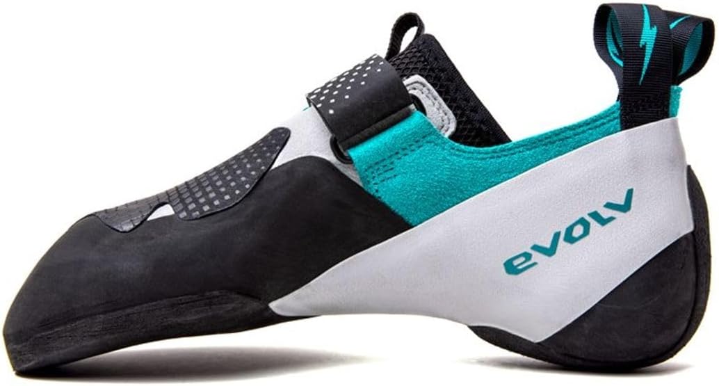 EVOLV, Zenist Climbing Shoe - Women's, White/Teal/Black, 5.5