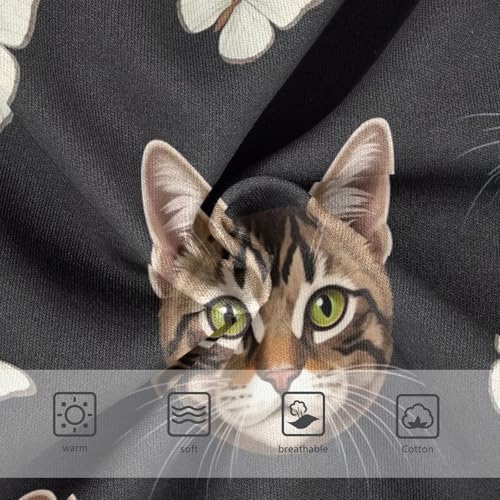 Girls' Underwear, Cute Cat White Butterflies Toddler Briefs, Girls Cotton Underwear, 2T–8 Years3