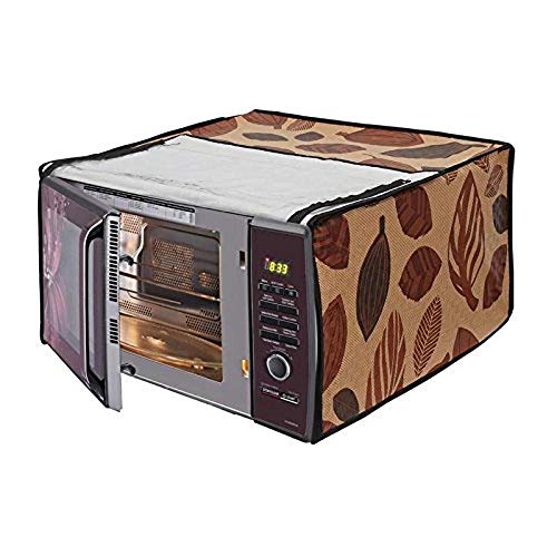 Stylista Synthetic Vinyl Printed Microwave Oven Cover (Multicolor)