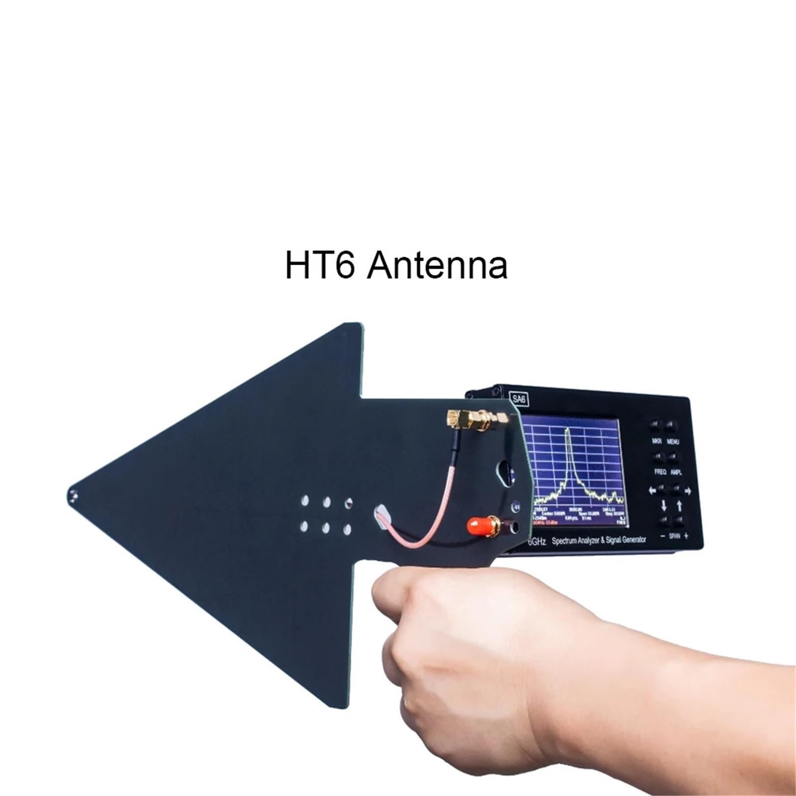 Analizator widma, GS320 Analizator sieci wektorowych 6 GHz HT6 Log Antena okresowa Pomiar napięcia Współczynnik fali stojącej 6-9 dB EMC Szerokopasmowy