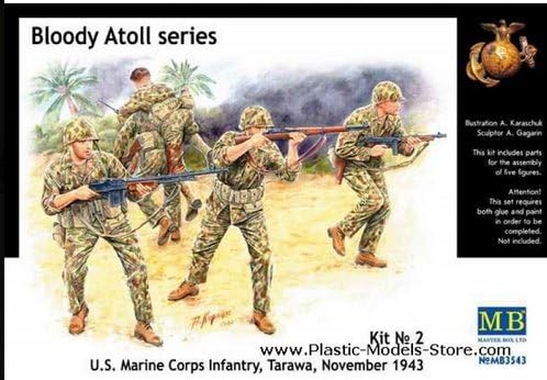 Master Box 3543 Bloody Atoll US Marine Corps Infantry, Tarawa, November 1943 1/35