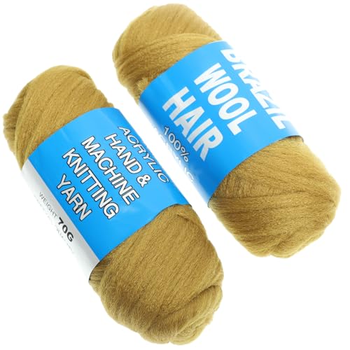 Brazilian Wool Hair for Braids 100% Brazilian Wool Hair Acrylic Yarn for African Braids/Spring Twist/Faux Locs/Box Braids/Wraps with Crochet Hook (2 - Image 2