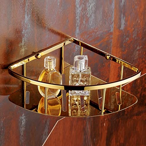 Support de rangement doré en acier inoxydable de haute qualité pour douche d'angle