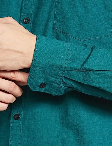 Image of Parx Men's Pure Cotton Solid Pattern Slim Fit Semi Cutaway Collar Full Sleeve Casual Shirt