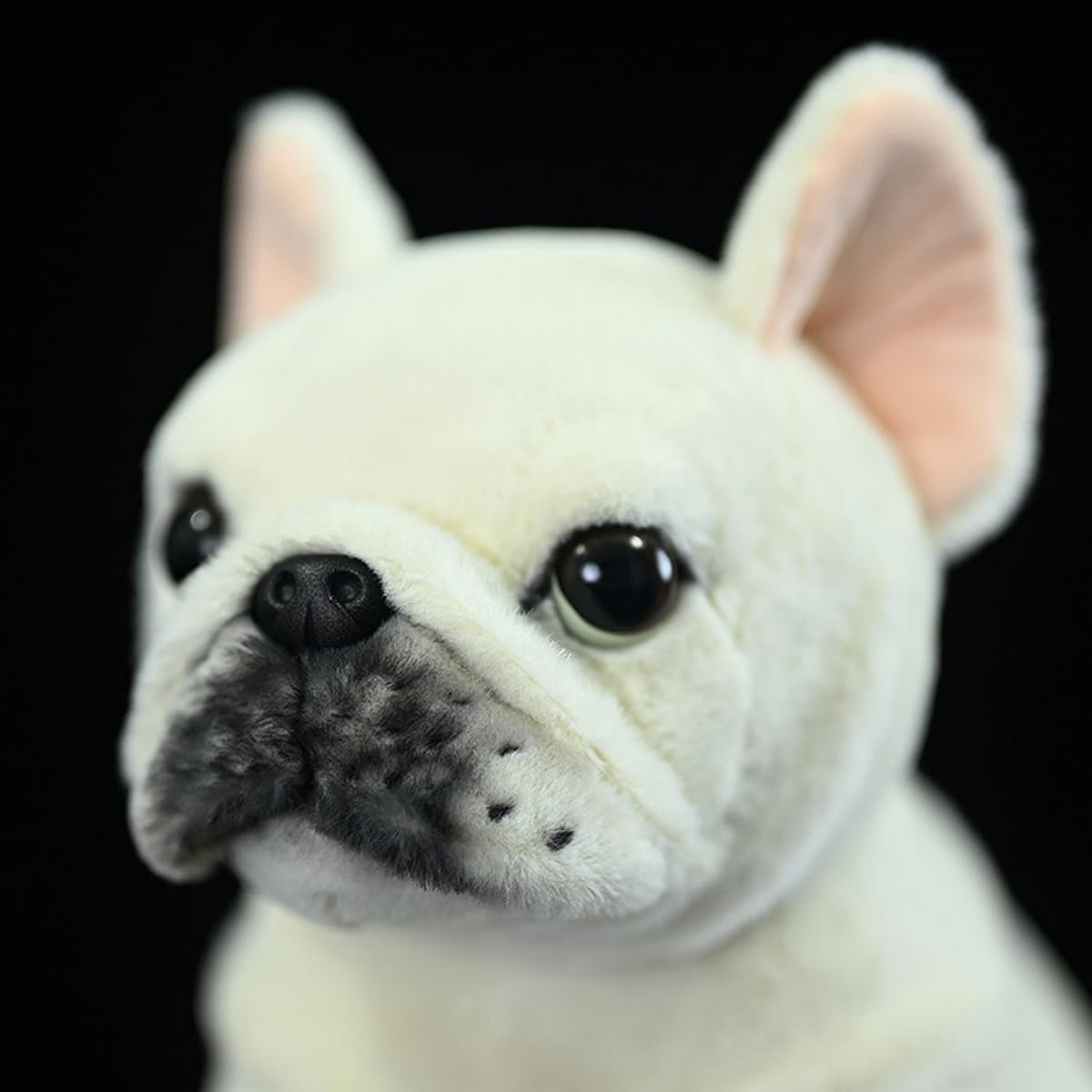 ZCPACE French Bulldog Stuffed Animal - 9.1'' Realistic White Dog Plush Toy, Cute Soft Stuffed Sitting Puppy Plushie Pillow Doll Toys - Image 5