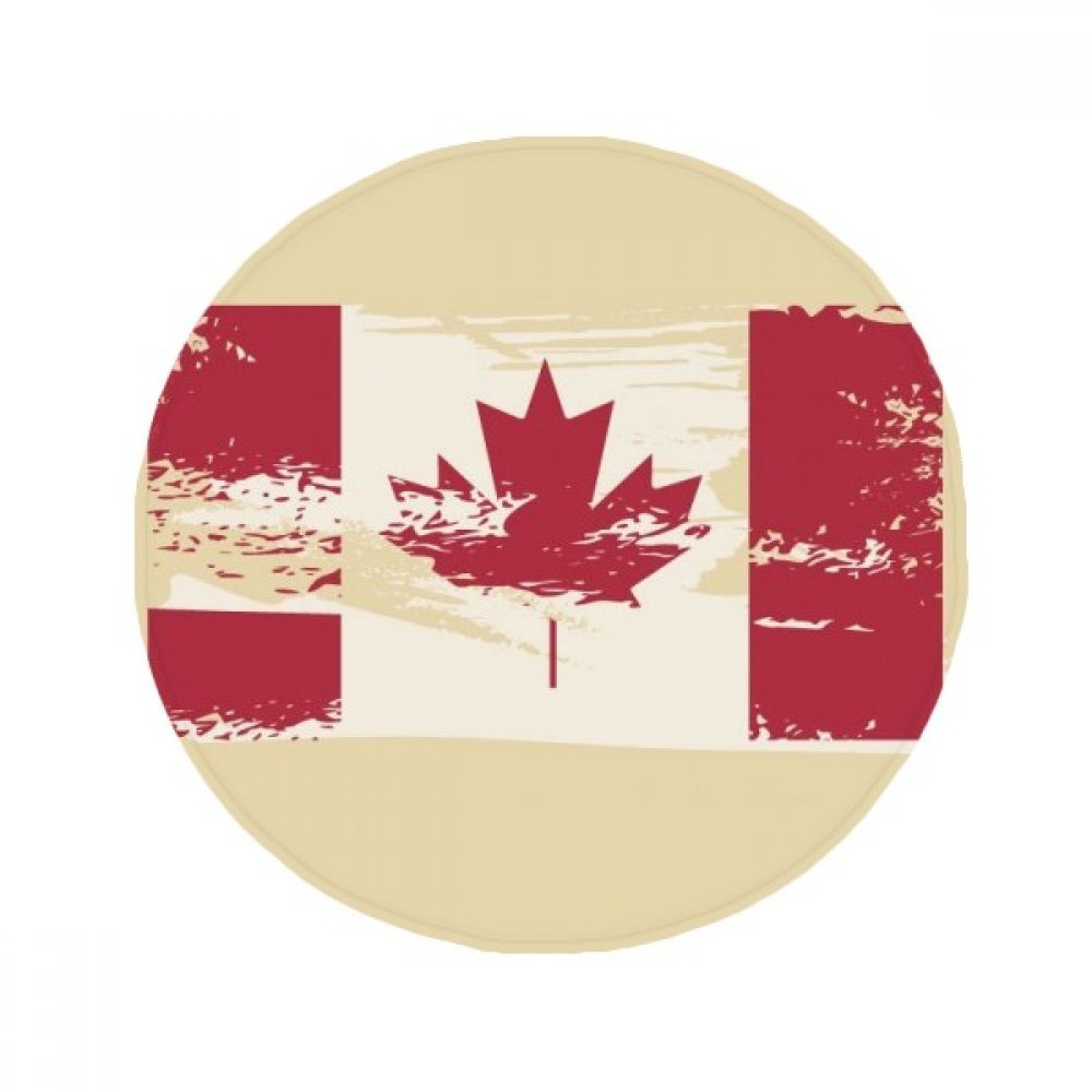 Tapis de sol rond feuille d'érable Canada : une idée cadeau originale pour la maison