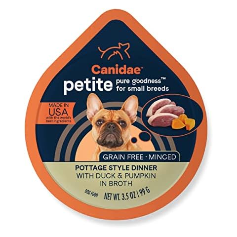 Canidae Pure Petite Minced Duck and Pumpkin in Broth Recipe Wet Dog Food Cover