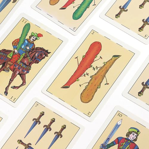 Kartenspiel, spanische Spielkarten, Waterproof Plastic Playing Cards, wasserdichte Spielkarten Pokerkarten für das Geschenkpartyspiel, Design Mit klassischer Karte, Spanisches Deck mit 50 Karten – Bild 4