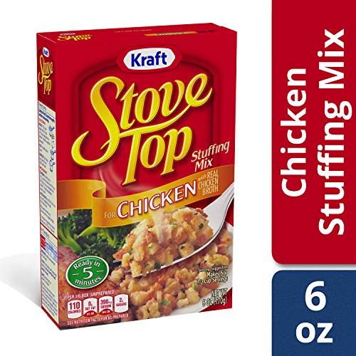 Image of Stove Top Chicken Stuffing Mix, Instant Side Dish for Chicken and Holiday Meals, Savory Seasoned Bread Stuffing, Ready in 5 Minutes, 6 Ounce Boxes (Pack of 12)