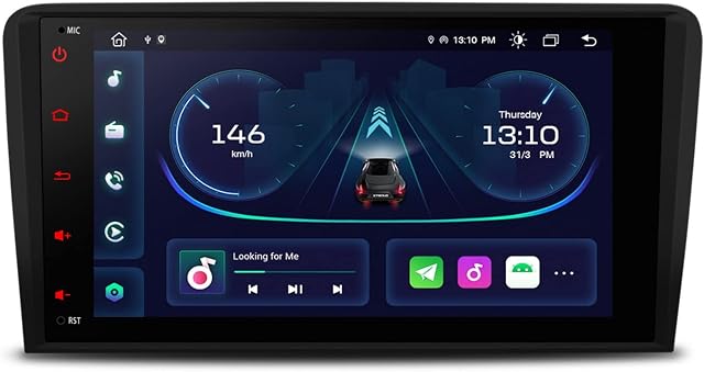 XTRONS Octa Core Android 11 Car Stereo Auto Player 8 Inch GPS Navigation Built-in CarAutoPlay DSP RDS Radio Dual UI A2DP Bluetooth Support AHD Camera WIFI TPMS DVR DAB+ for AUDI A3 S3 RS3