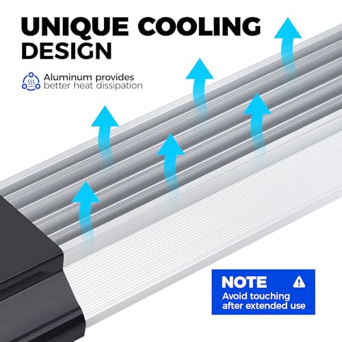 Image of Barrina BS168 168W 8FT LED Shop Lights, 16800LM, 5000K, High Output, Linkable, LED Shop Light for Garage, Workshop, Warehouse, Hanging or Ceiling Mount with Pull Chain Switch, 2 Packs