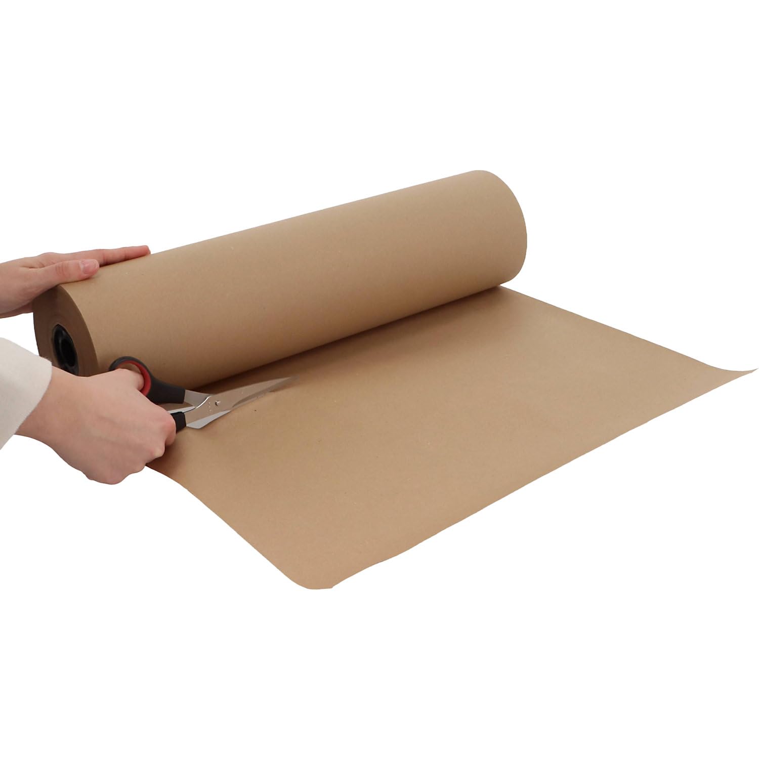 EUROKRAFT | Packpapier auf Rolle | Breite 1000 mm | braun | Länge 100 m | 80 g/m²