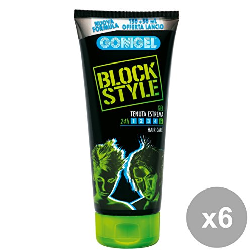 Set 6 GOMGEL Gel Tubo BLOCK STYLE 5 ESTREMA 200