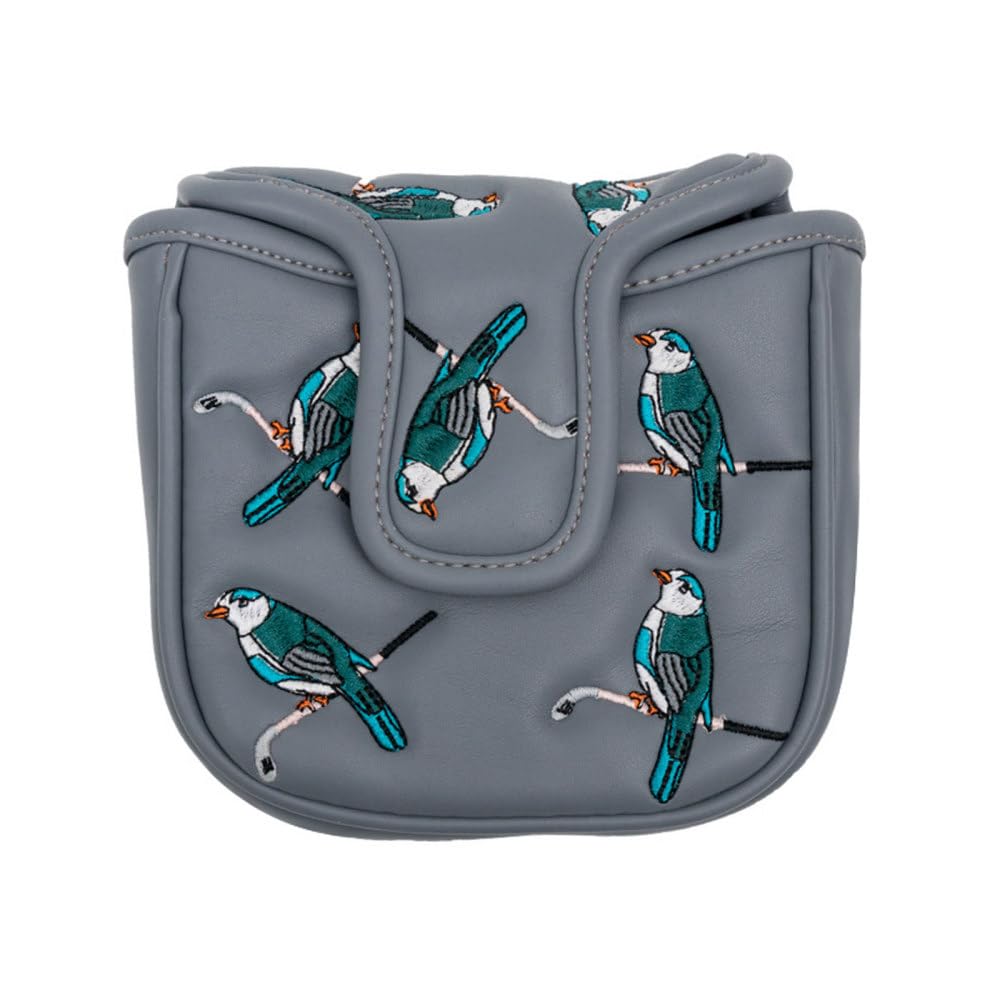 Funda para putter de golf, piel sintética, cubierta interior de terciopelo suave, cubierta de cabeza de golf para la mayoría de putters de golf