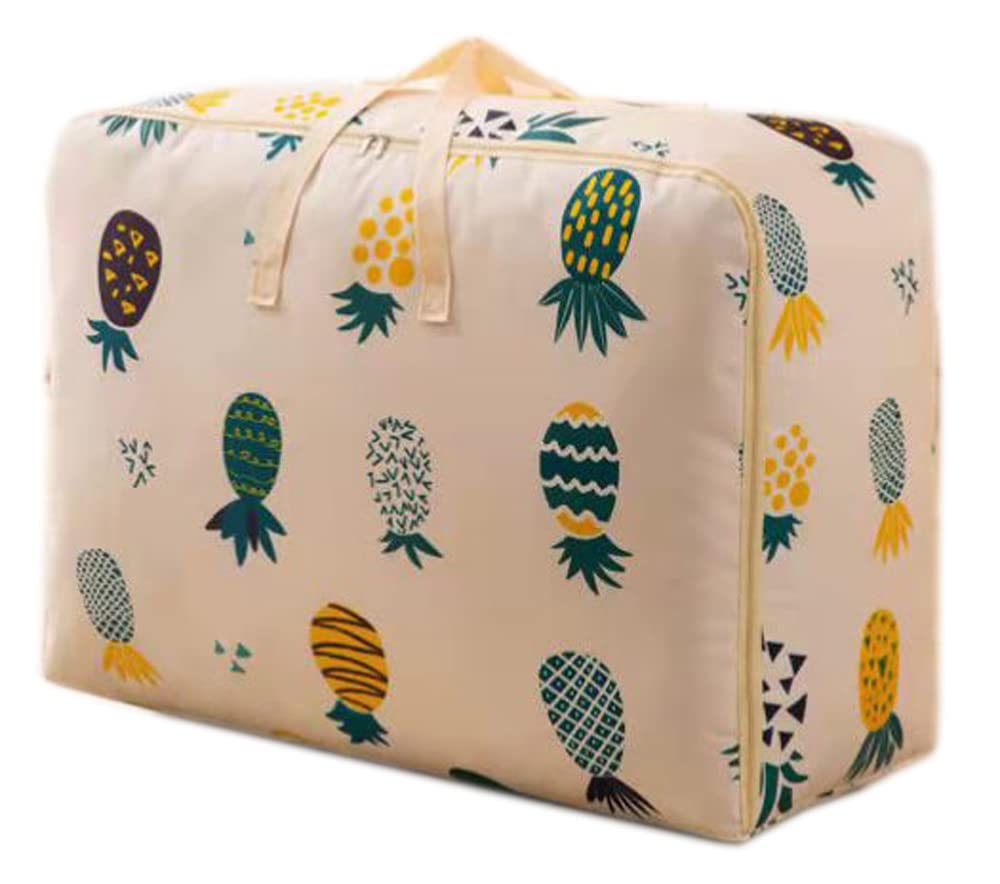 GTC Lightweight Foldable Clothing Organizing Bag Polyester Underbed Storage Organizer Bag Compression Bag with Zipper (BG08) Yellow Pack of 1-image-49