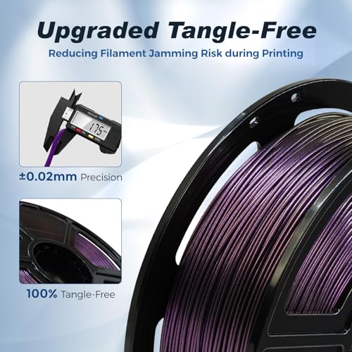 Image of FLASHFORGE High Speed Chameleon PLA Multicolour Abyssal Purple, Max 500 mm /s Fast Printing, PLA Colour Shift Filament 1.75 mm, Changes Colour with Light and Angle, Top Notch Filament