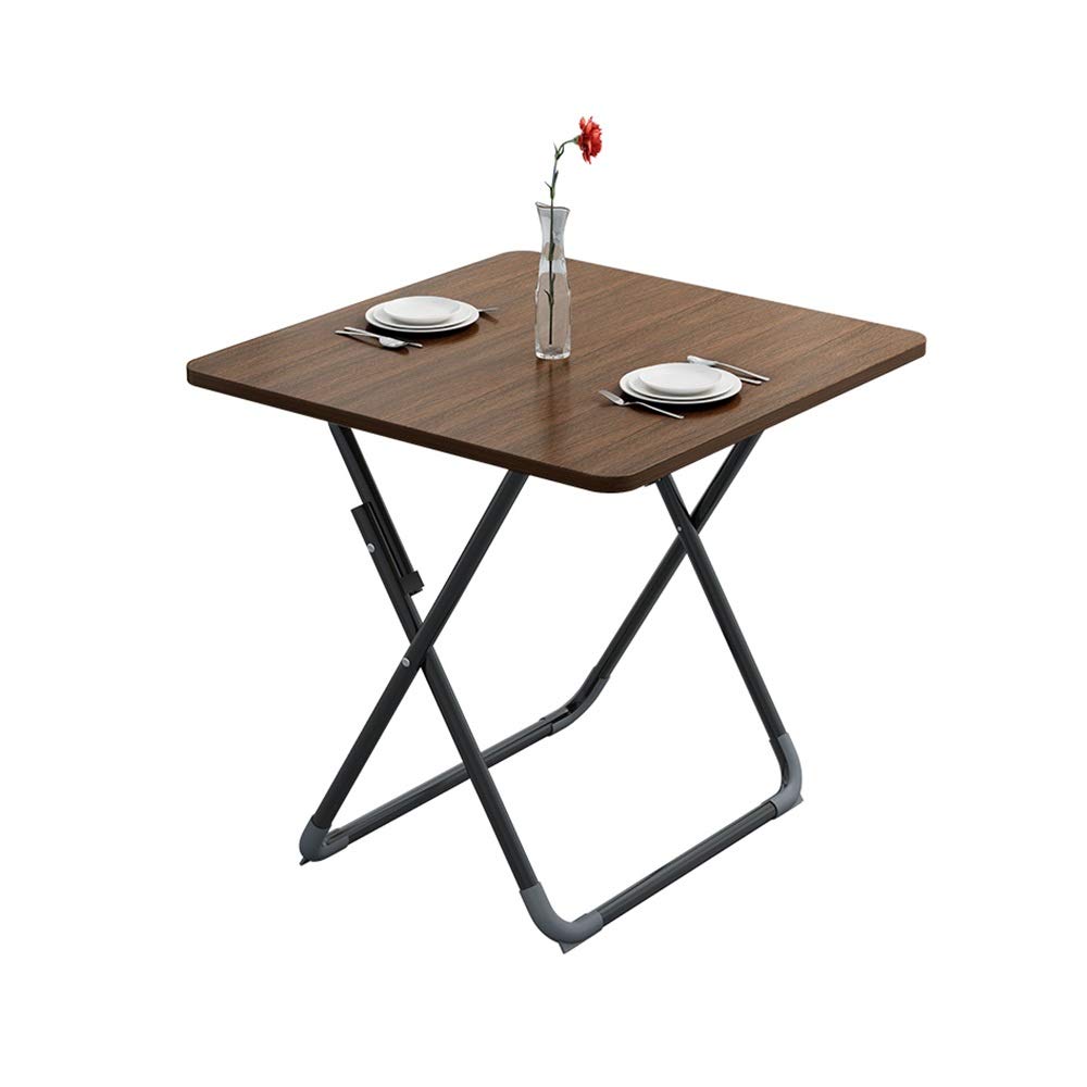 ZXQZ Opklapbare Tafel, Thuis Eettafel Eenvoudige Kleine Vierkante Tafel Buiten Draagbare Camping Tafel Vloer Koffie Bureau Hoge Draagbare theetafel