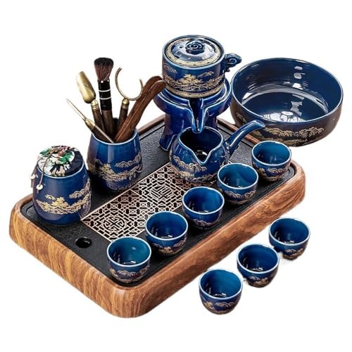 Jarra de Vidrio Juego de té for el hogar, tetera kung fu, taza cerámica, for reuniones oficina Jarra de Té Helado