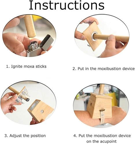 Miniatura 3 de Moxa Sticks - Rollos de artemisa natural, hechos a mano, 3 años, ajenjo de pureza para moxibustión (10 por caja)