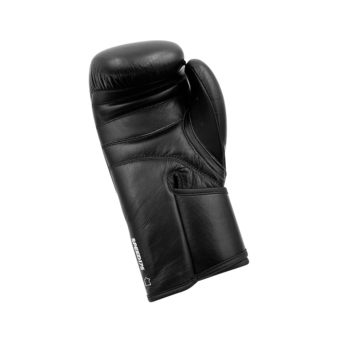adidas Speed 175 Leather Boxing Gloves Training Fitness Sparring Gym Kickboxing 10oz 12oz 14oz 16oz, 175-Guanti da Boxe in Pelle per Allenamento, Sport, Palestra, Unisex-Adulto