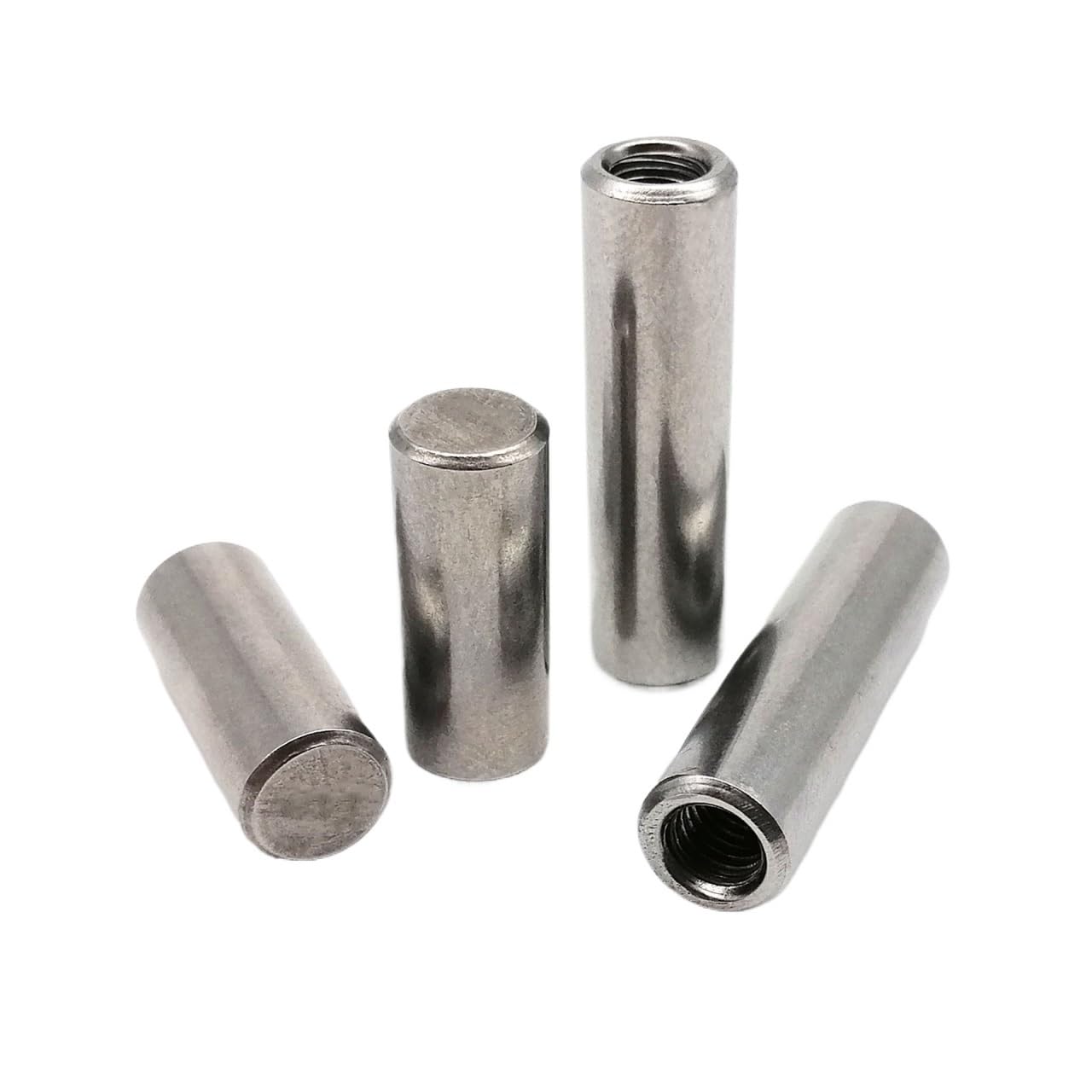 Idomin M3 M4 M5 M6 M8 GB120 304 Stainless Steel Molding Embedded Insert Nut Internal Thread Bearing Cylindrical Position Roll Dowel Pin (Size : 5pcs