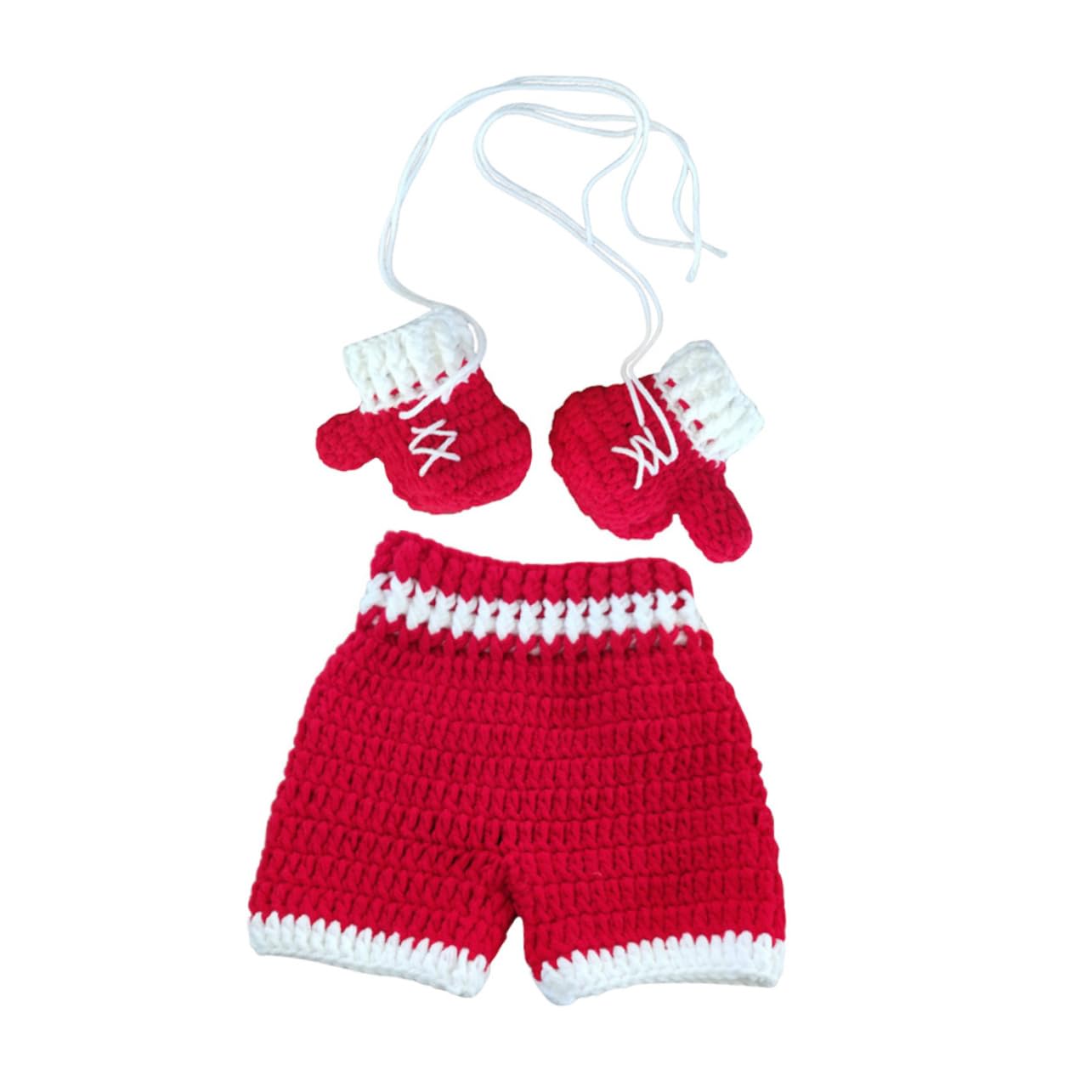 Beaupretty Conjunto de Fotografía para Recién Nacido Accesorios Crochet para Bebés para Sesiones de Fotos