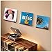 YPJXBEST Now Playing Vinyl Record Shelf Wall Mount, 12 Inch Solid Wood Vinyl Holder for Album Record Storage & Display, Record Floating Shelves for Vintage Home Decor (6 Pack)