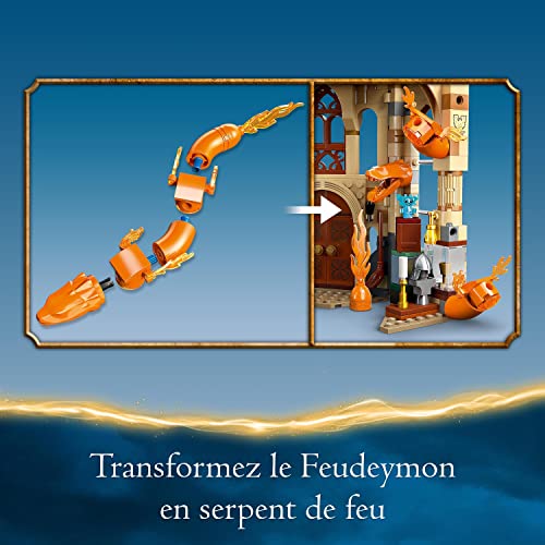 LEGO Harry Potter Poudlard : la Salle sur Demande - Jouet Château Fort avec Figurine Serpent de Feu Modulable - Jeu Construction Les Reliques de la Mort pour Enfants et 76413