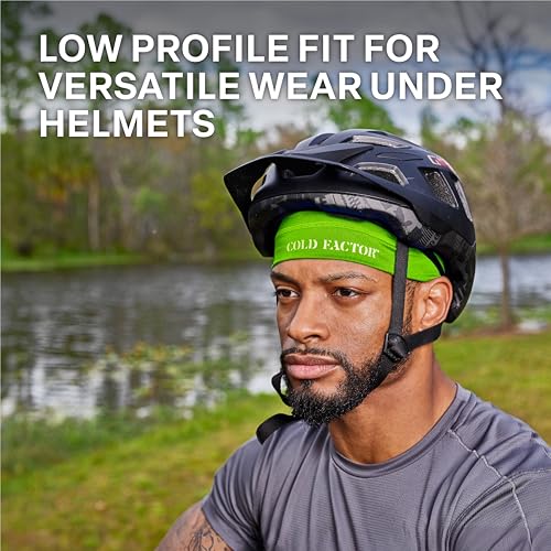 Image of COLD FACTOR Instant Cooling Skull Cap & Helmet Liner 2 Pack|UPF 50+ Protection, Chemical-Free Evaporative Cooling Technology